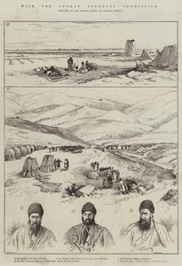 Con la Comisión de Fronteras de Afganistán de William Crimea Simpson